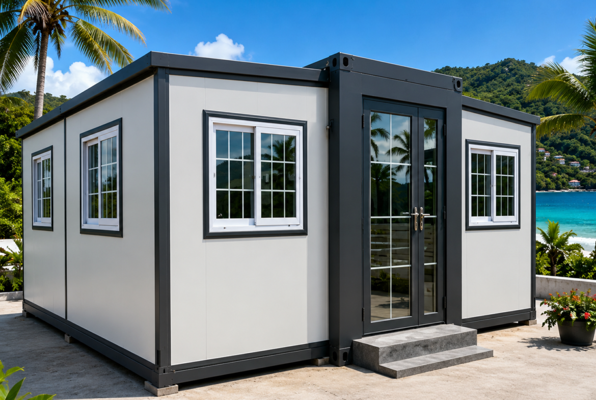 Security 20Ft Prefab Luxury Mobile Expandable Container House – 2 Bedroom – Finish in Just 1 Day