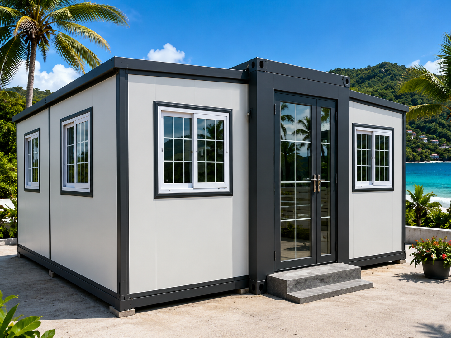 ChatGPT Image Jul 2, 2026, 07_58_36 AM Security 20Ft Prefab Luxury Mobile Expandable Container House – 2 Bedroom – Finish in Just 1 Day