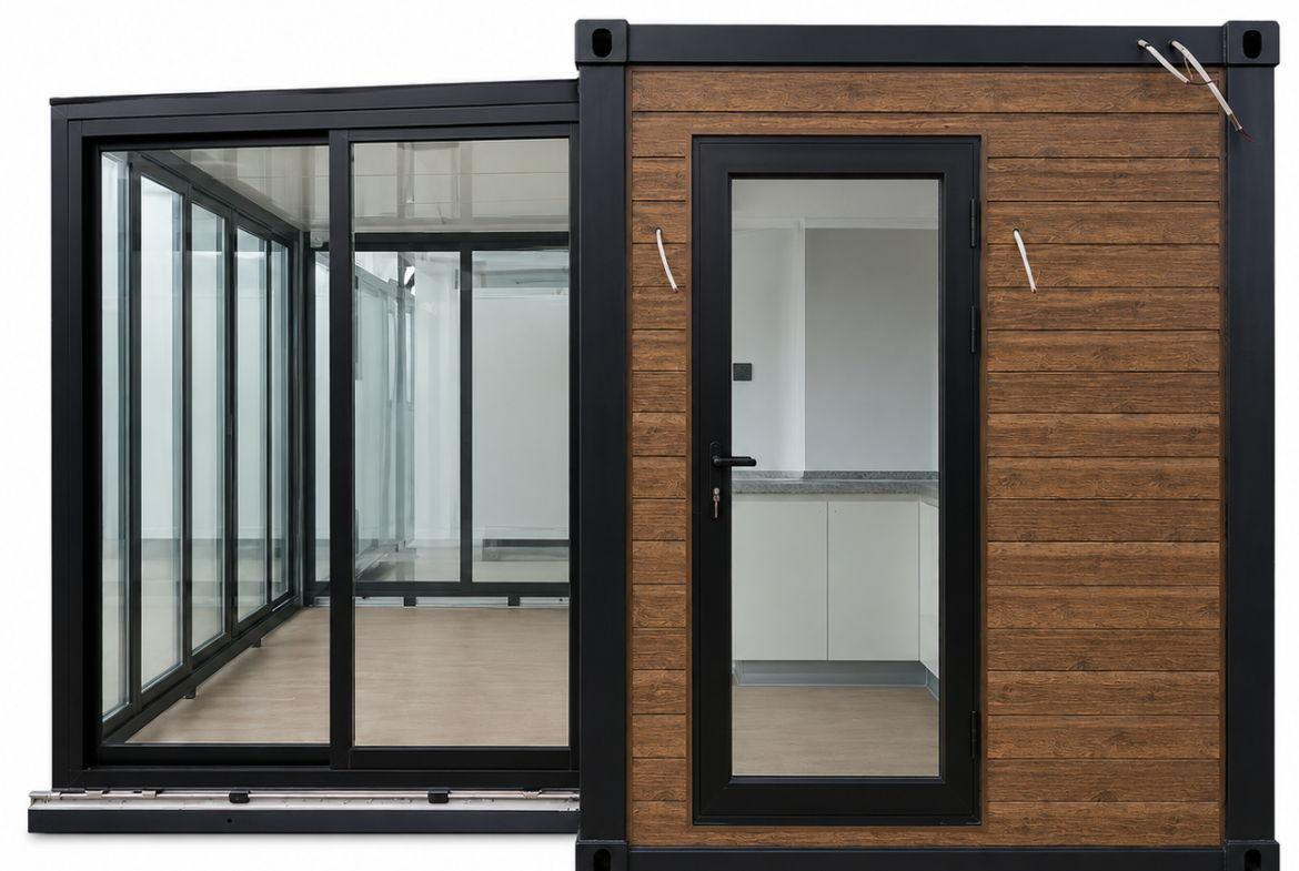 20Ft One-Sided Sliding Container Home – 1 Bedroom – Finish in Just 1 Day