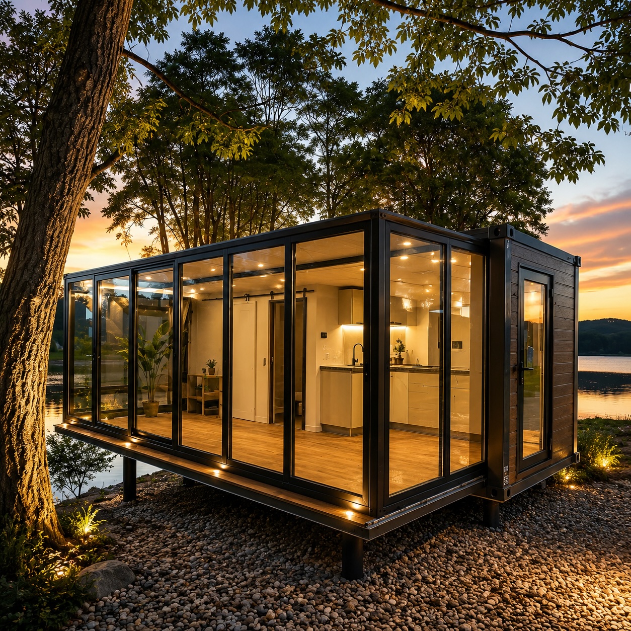 20Ft One-Sided Sliding Container Home – 1 Bedroom – Finish in Just 1 Day