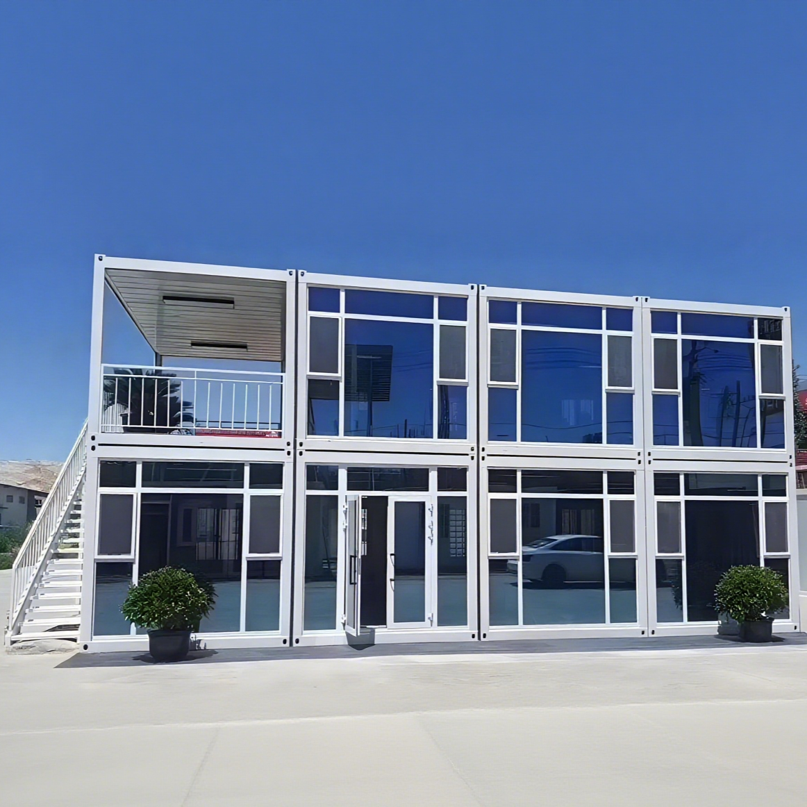 Hae57a626560849aca5dd18f0b722c869X 20ft Flat Pack Container House Sandwich Panel Container House Official Movable for Tiny Home & Garage Use