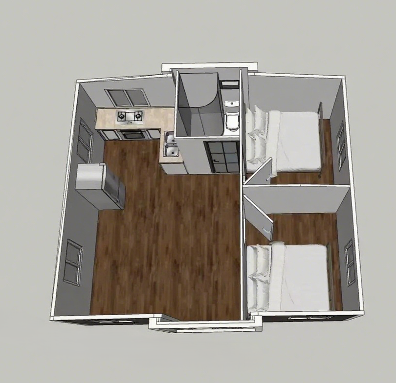 XH 20ft Prefabricated Expandable Container Home Portable Extra Space for Farmhouse Family Use No reviews yet