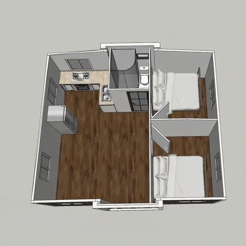main_image_6 (2) XH 20ft Prefabricated Expandable Container Home Portable Extra Space for Farmhouse Family Use No reviews yet
